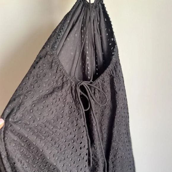 Maia Bergman Women's Crochet Eyelet Open Back Maxi Dress - Picture 6 of 15